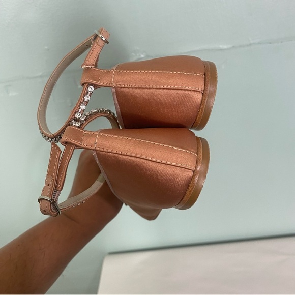 Anthropologie Guilhermina Embellished Pink Ballet Flats Sz 7‎ - Picture 9 of 10